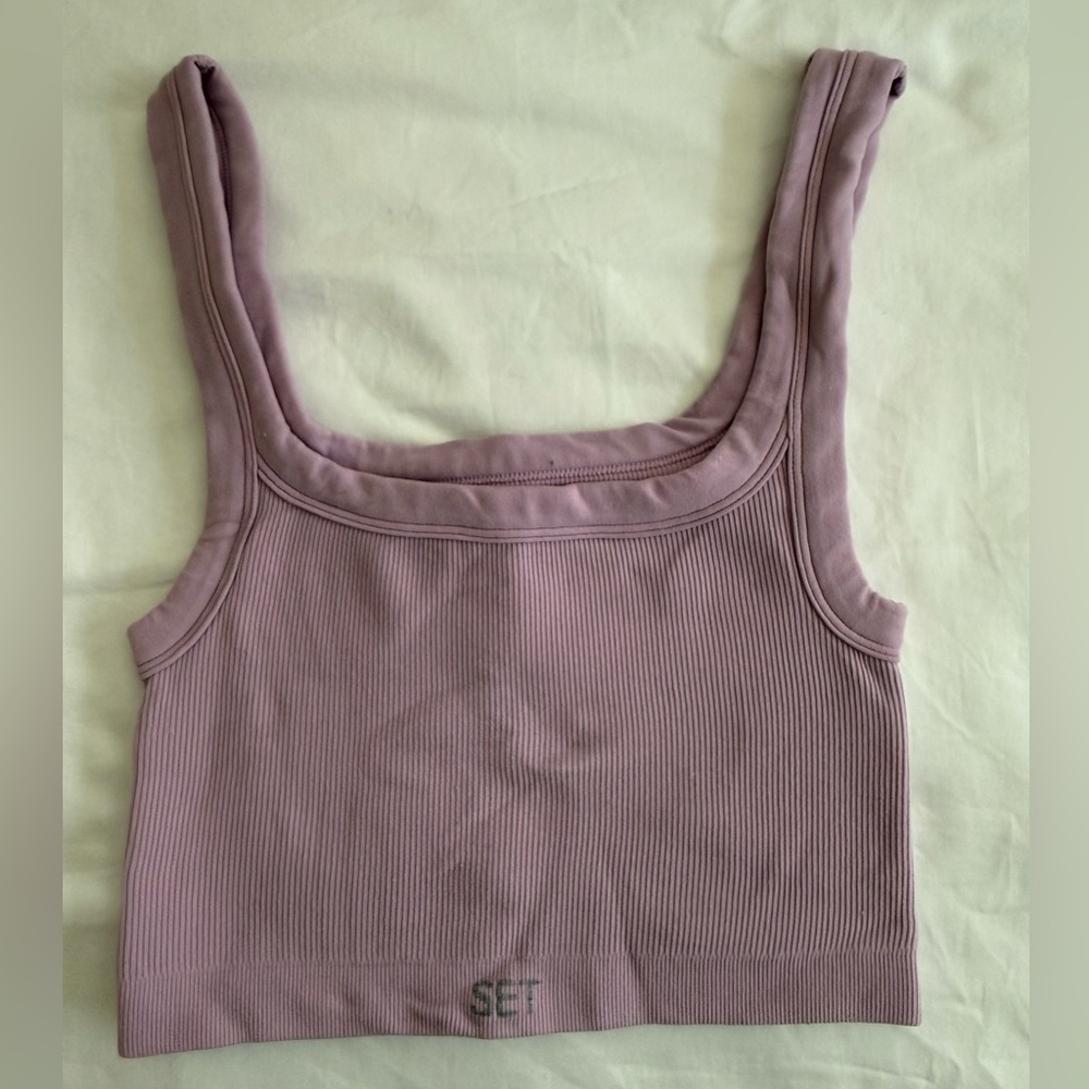 SET Active Sculptflex Box Tank Bra – Charm (dusty pink – Size S